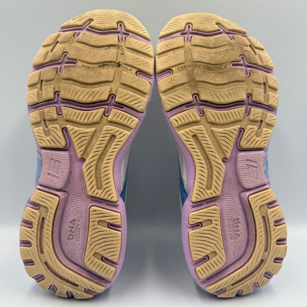 Brooks Ghost 15 Womens Running Shoes 8.5 Cream Lavender Purple 1203801B177 - Picture 7 of 9